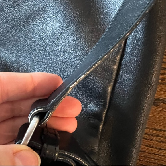 DKNY black leather backpack - Picture 8 of 8